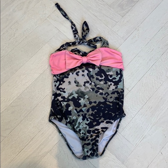 PILYQ girls camo swimsuit size 8 - Picture 1 of 3